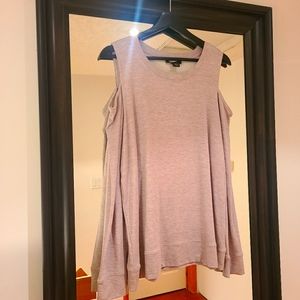 Cold shoulder sweater top